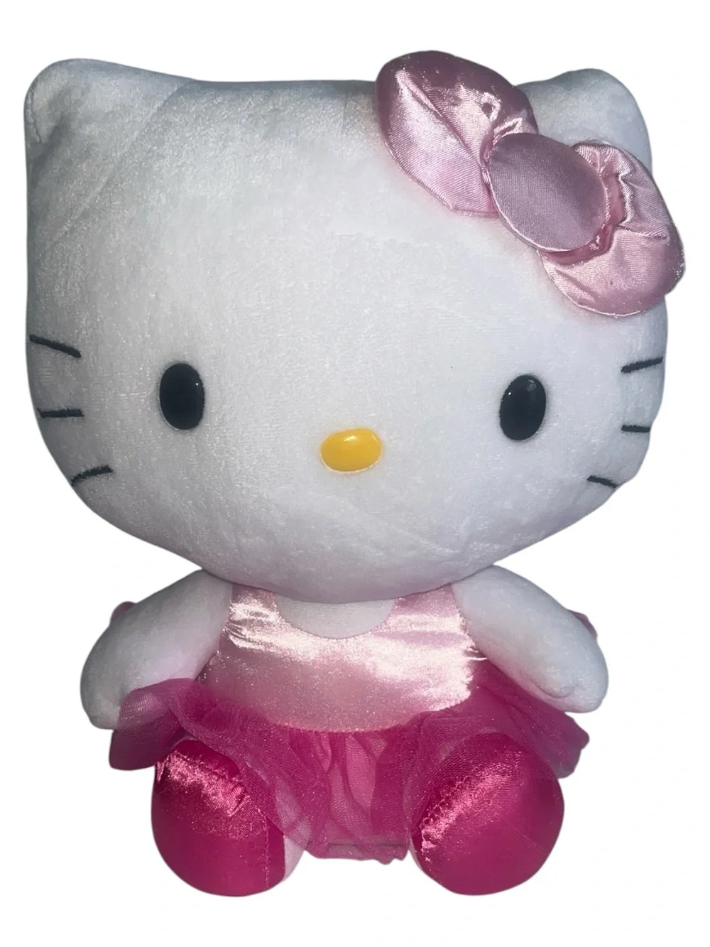 Ty Sanrio Hello Kitty Ballerina Plush 10” Pink Tutu Satin Bow Stuffed Animal